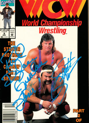 Rick Steiner & Scott Steiner dual signed WCW Comic Book DEC 9