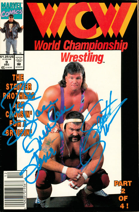 Rick Steiner & Scott Steiner dual signed WCW Comic Book DEC 9