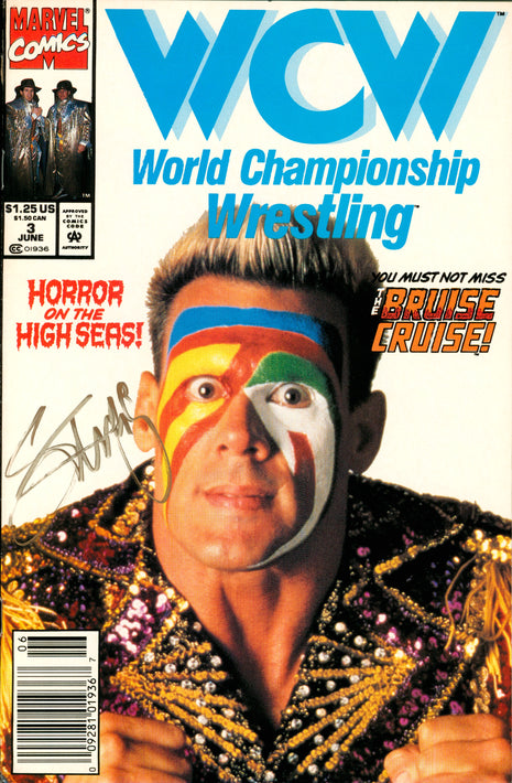 Sting signed WCW Comic Book JUNE 3