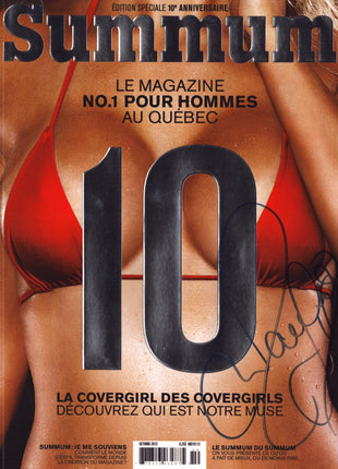 Maryse multi-signed (5 signatures) Summum Magazine (October 2013)