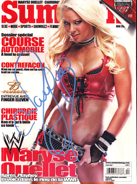 Maryse signed Summum Magazine (June 2007)