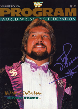 Ted DiBiase signed WWF Event Program Volume 150