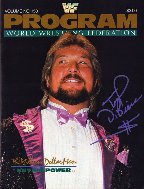 Ted DiBiase signed WWF Event Program Volume 150