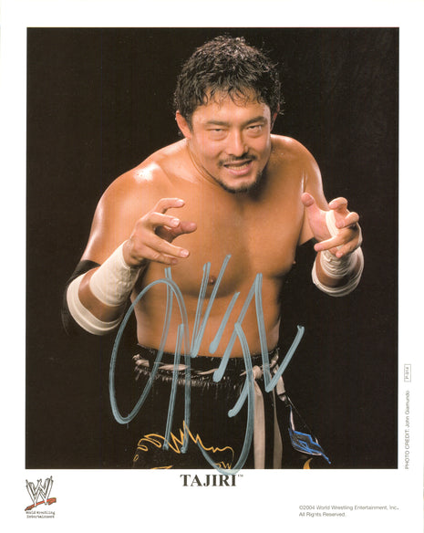 Tajiri signed 8x10 Photo