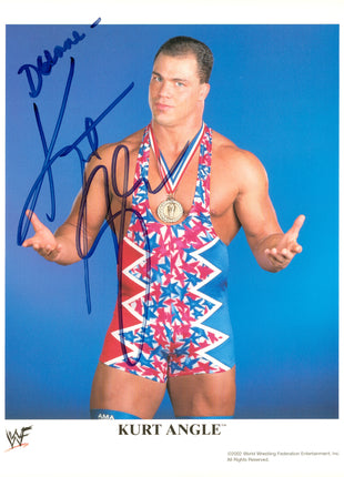 Photo 8x10 signée par Kurt Angle