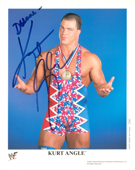 Photo 8x10 signée par Kurt Angle