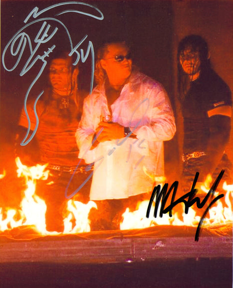 Jeff Hardy, Matt Hardy & Gangrel triple signed 8x10 Photo