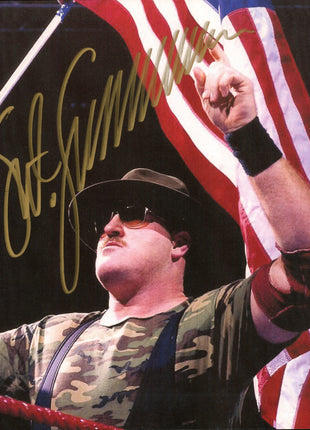 Foto firmada de 8x10 por el sargento Slaughter