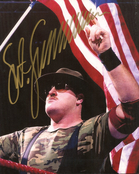 Foto firmada de 8x10 por el sargento Slaughter