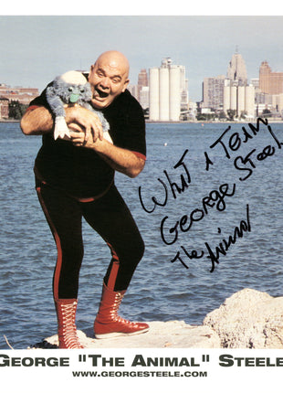 George Steele firmó una foto de 8x10