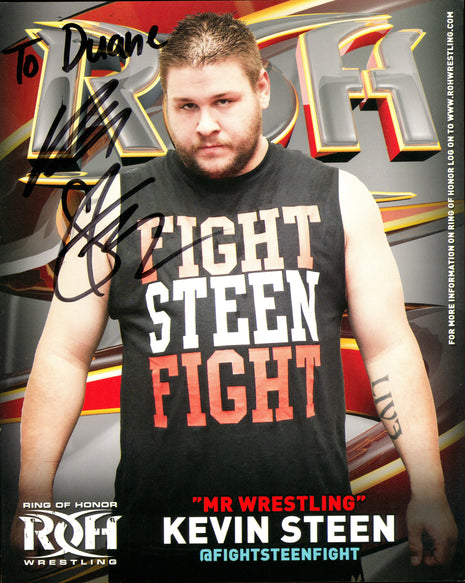 Kevin Steen signed 8x10 Photo