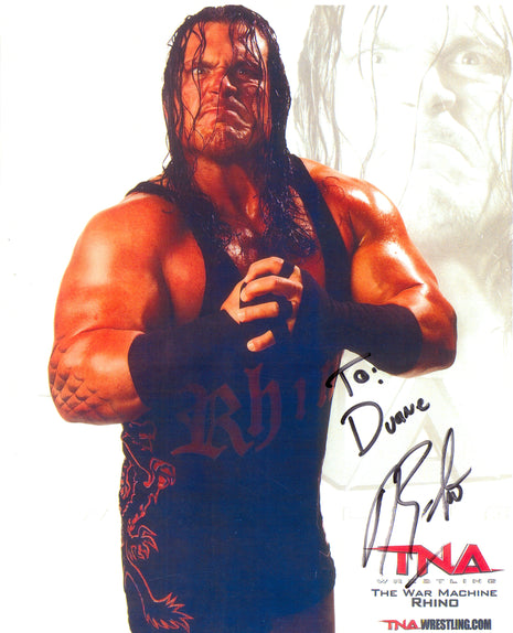 Rhino signed 8x10 Photo