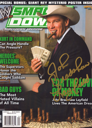 JBL signed WWE Smackdown Magazine July 2004