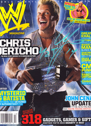 Chris Jericho signed WWE Magazine Holiday 2001