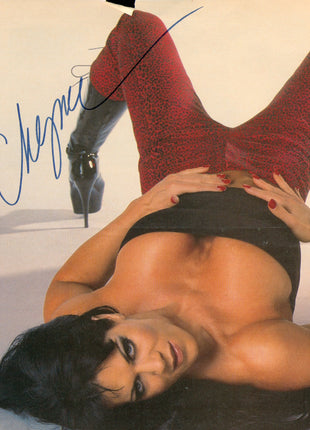Chyna signed Magazine Page