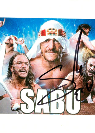 Sabu signed 8x10 Photo