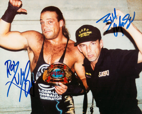 Rob Van Dam & Bill Alfonso dual signed 8x10 Photo