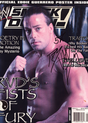 Rob Van Dam signed WWE Smackdown Magazine August 2004