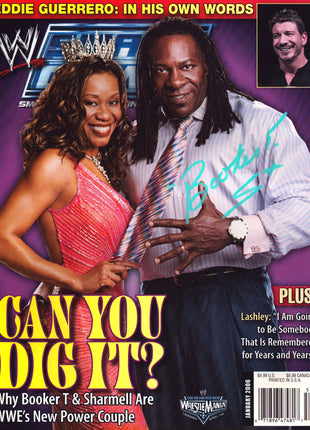 Booker T signed WWE Smackdown Magazine January 2006