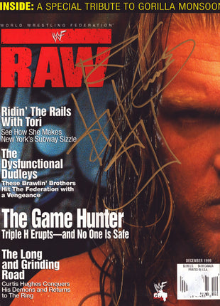 Triple H signed WWF Raw Magazine December 1999