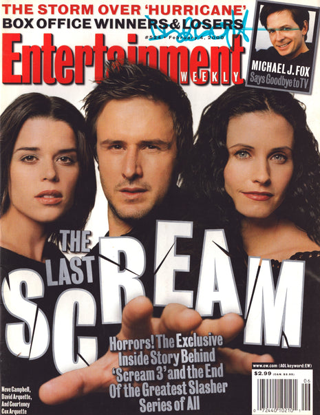 David Arquette signed Entertainment Weekly Magazine February 2000