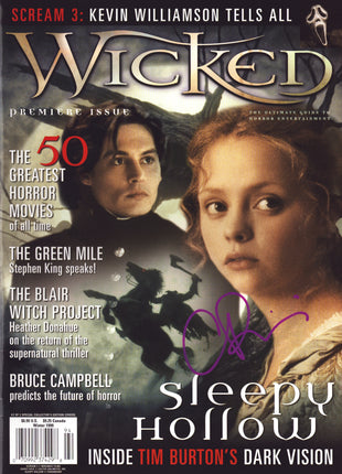 Christina Ricci signed Wicked Magazine Winter 1999