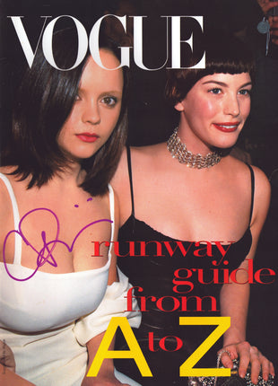 Christina Ricci signed Vogue A to Z Magazine