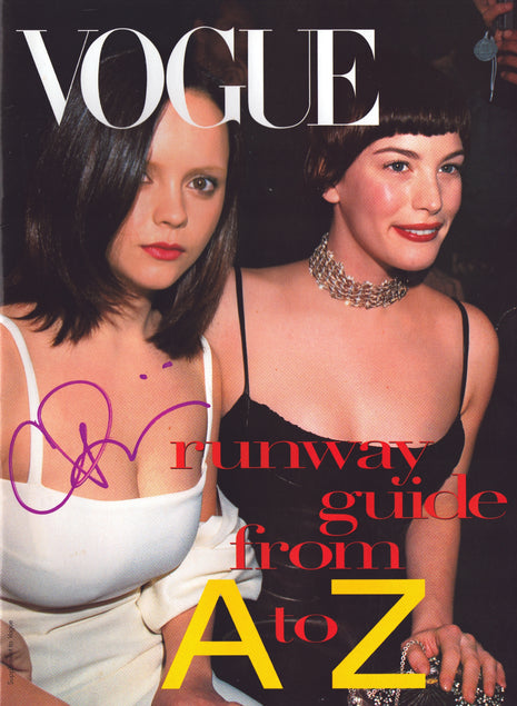 Christina Ricci signed Vogue A to Z Magazine