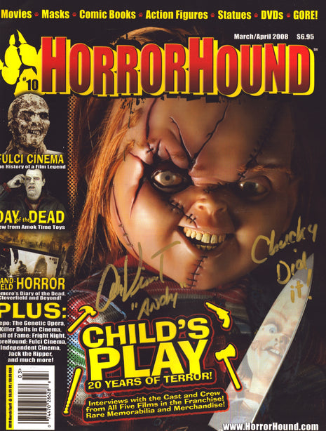 Alex Vincent signed HorrorHound Magazine March/April 2008