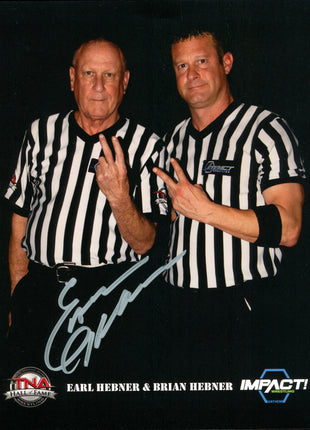 Earl Hebner signed 8x10 Photo