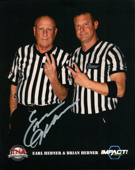 Earl Hebner signed 8x10 Photo