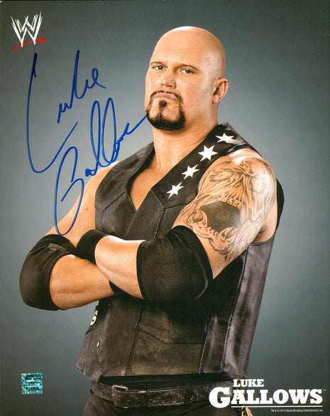 Luke Gallows signed 8x10 Photo