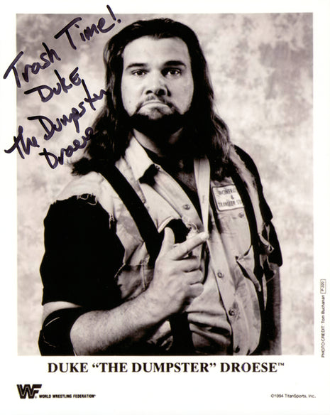 Duke Droese signed 8x10 Photo
