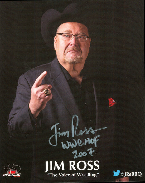 Jim Ross signed 8x10 Photo