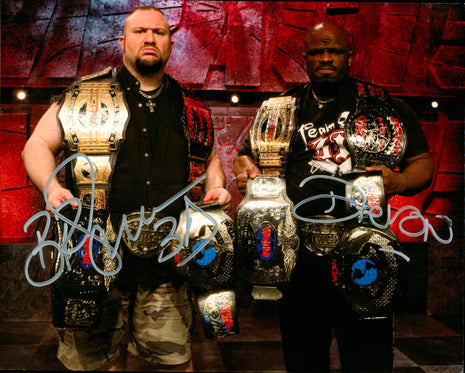 Bubba Ray Dudley & Dvon Dudley dual signed 8x10 Photo