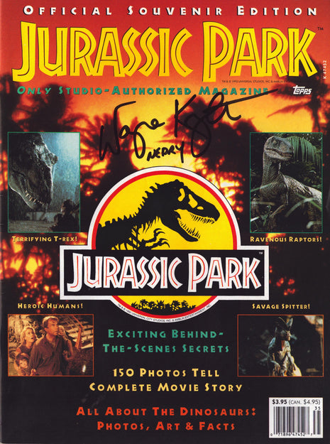 Wayne Knight signed Jurassic Park Magazine