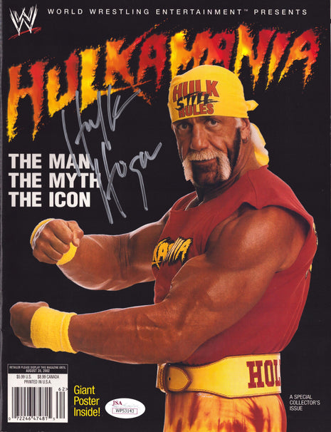 Hulk Hogan signed WWE Hulkamania Magazine (w/ JSA)