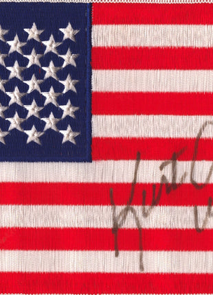 Kurt Angle signed USA Flag Patch