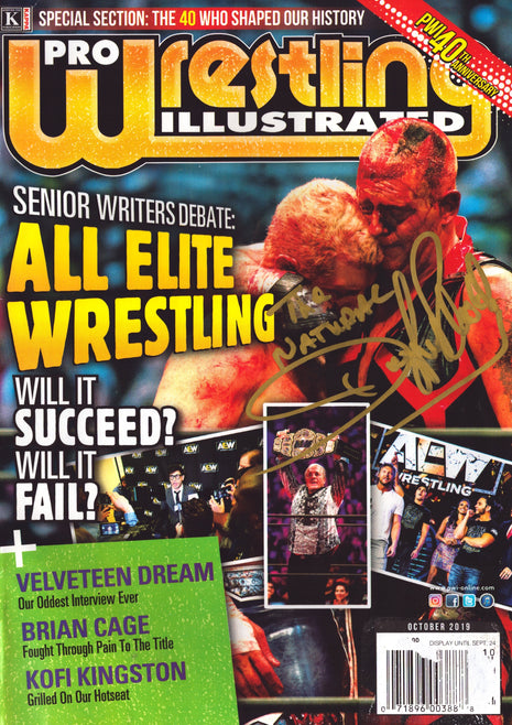 Dustin Rhodes signed Pro Wrestling Illustrated Magazine October 2019