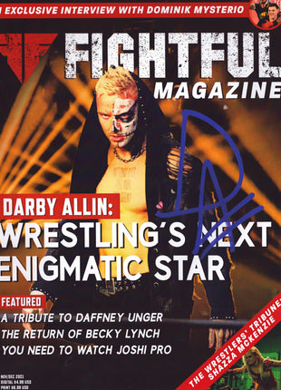 Darby Allin signed Fightful Magazine November/December 2021