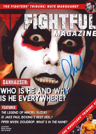 Danhausen signed Fightful Magazine January/February 2022