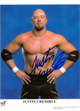 Justin Credible signed 8x10 Photo