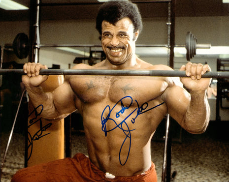 Rocky Johnson signed 8x10 Photo (Signed Twice)