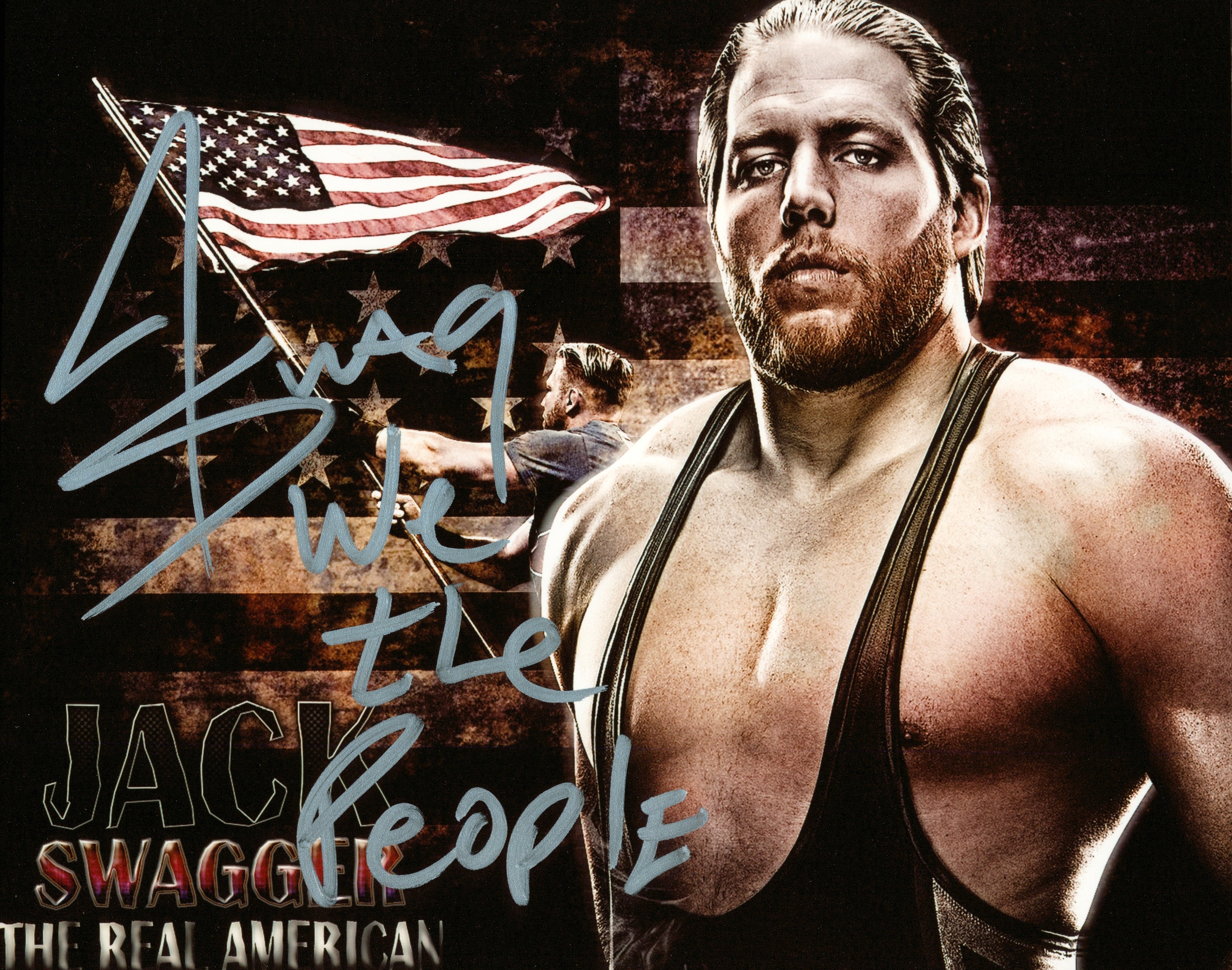 Jack Swagger signed 8x10 Photo – Signed By Superstars