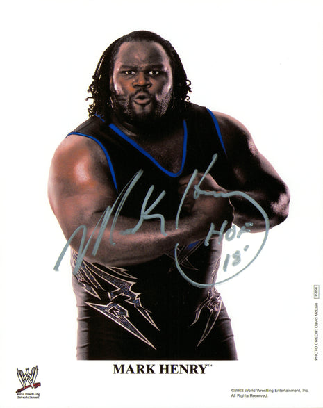 Mark Henry signed 8x10 Photo