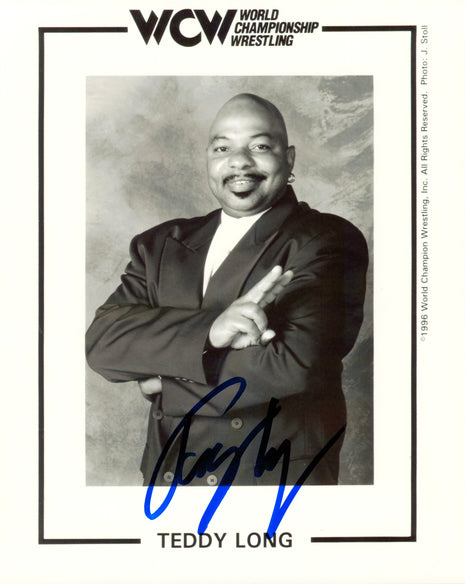 Fotografía firmada de 8x10 por Teddy Long