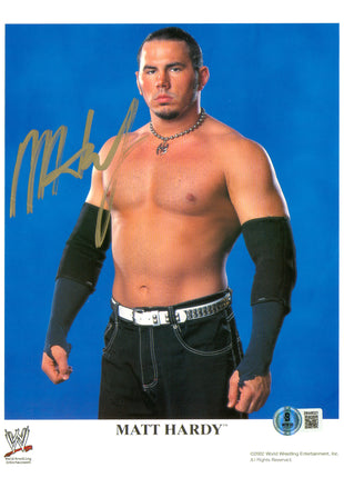 Matt Hardy signed 8x10 Photo (w/ Beckett)