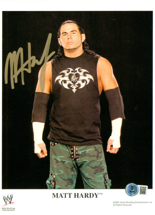 Matt Hardy signed 8x10 Photo (w/ Beckett)