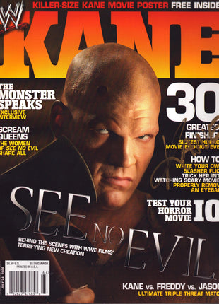 Kane signed WWE Kane Magazine July 2006