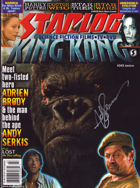 Andy Serkis (King Kong) signed Starlog Magazine March 2006